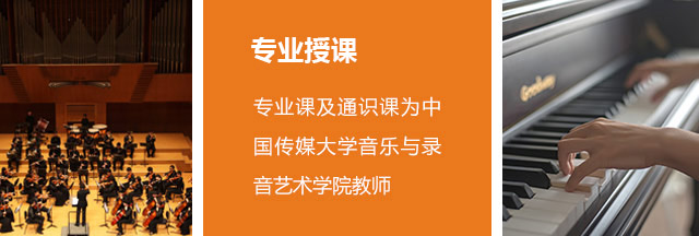 专业课及通识课为中国传媒大学音乐与录音艺术学院教师